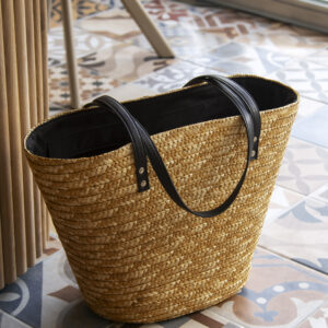 Bolsa Tote em Palha Trançada